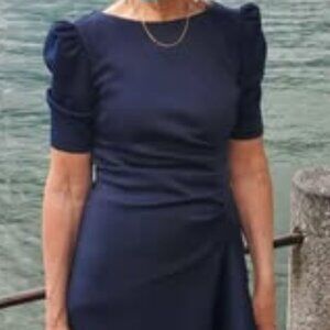 Xscape Midnight Blue Full-Length Dress